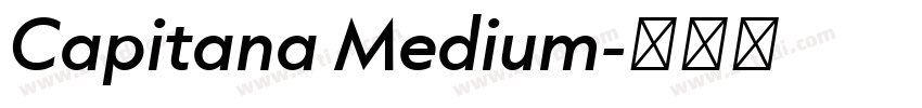 Capitana Medium字体转换